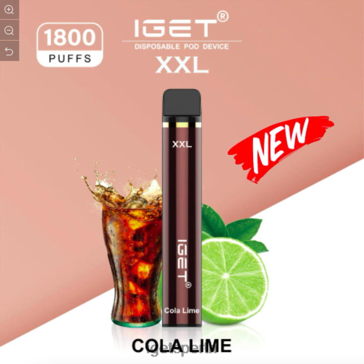 IGET XXL - 1800 PUFFS 40Z8450 Cola Lime