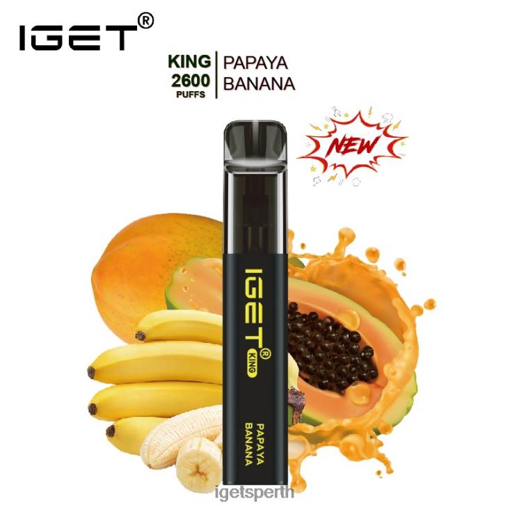 IGET KING - 2600 PUFFS 40Z8573 Papaya Banana Ice