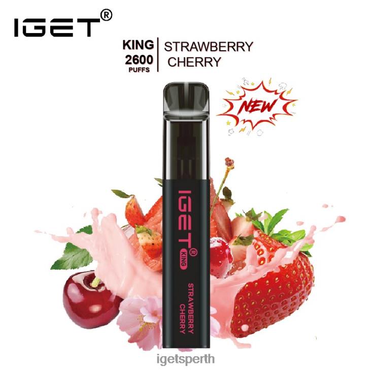 IGET KING - 2600 PUFFS 40Z8574 Strawberry Cherry