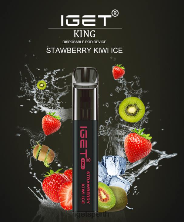 IGET KING - 2600 PUFFS 40Z8598 Strawberry Kiwi Ice