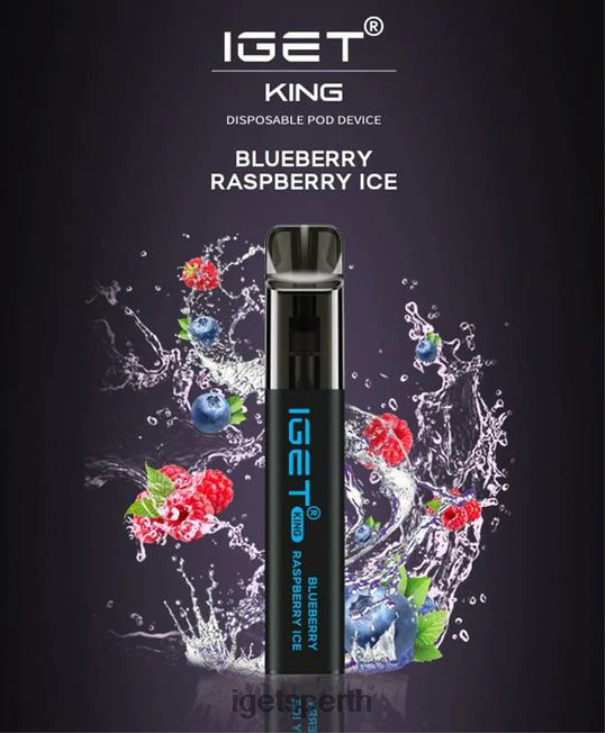 IGET KING - 2600 PUFFS 40Z8628 Blueberry Raspberry Ice