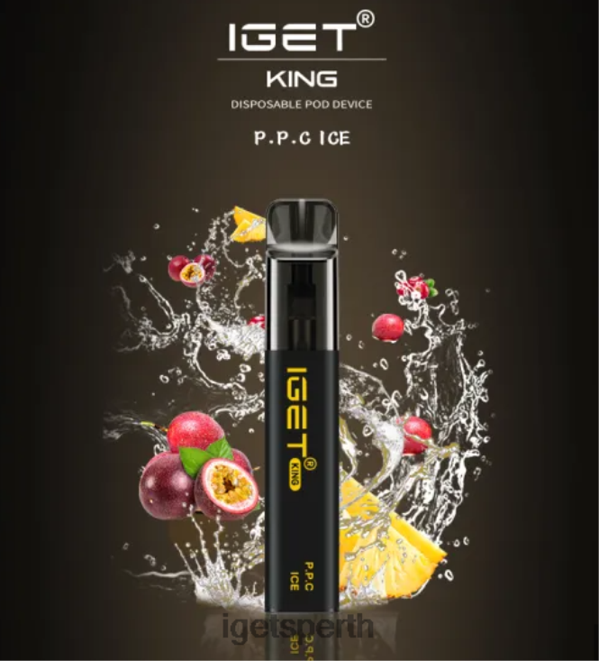 IGET KING P.P.C. - 2600 PUFFS 40Z8665 Passionfruit Pineapple Cranberry Ice