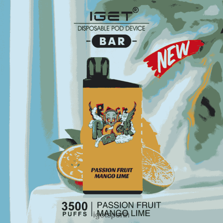 IGET BAR - 3500 PUFFS 40Z8616 Passionfruit Mango Lime