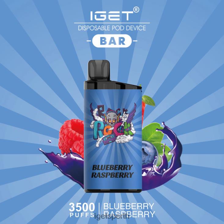 IGET BAR - 3500 PUFFS 40Z8618 Blueberry Raspberry Ice