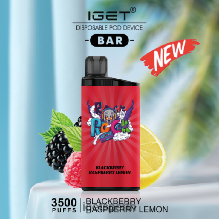 IGET BAR - 3500 PUFFS 40Z8643 Blackberry Raspberry Lemon