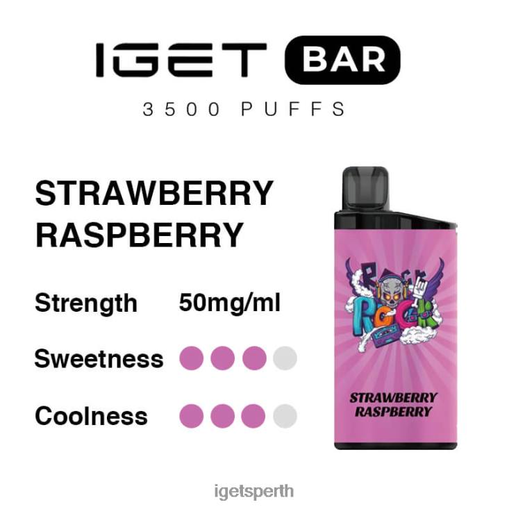 IGET Bar 3500 Puffs 40Z8273 Strawberry Raspberry