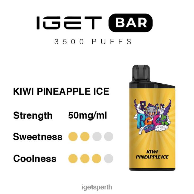 IGET Bar 3500 Puffs 40Z8287 Kiwi Pineapple Ice