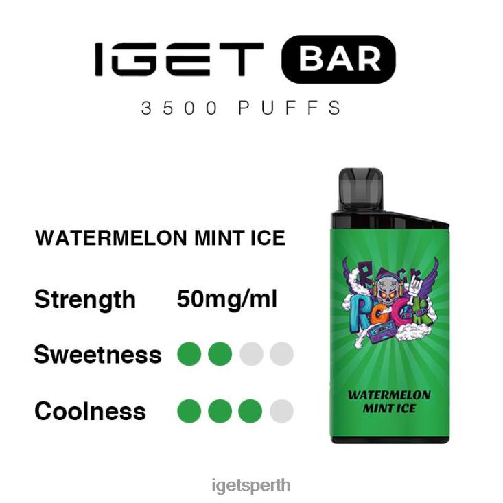 IGET Bar 3500 Puffs 40Z8304 Watermelon Mint Ice