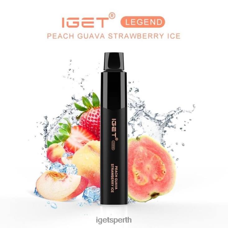 IGET LEGEND - 4000 PUFFS 40Z8651 Peach Guava Strawberry Ice