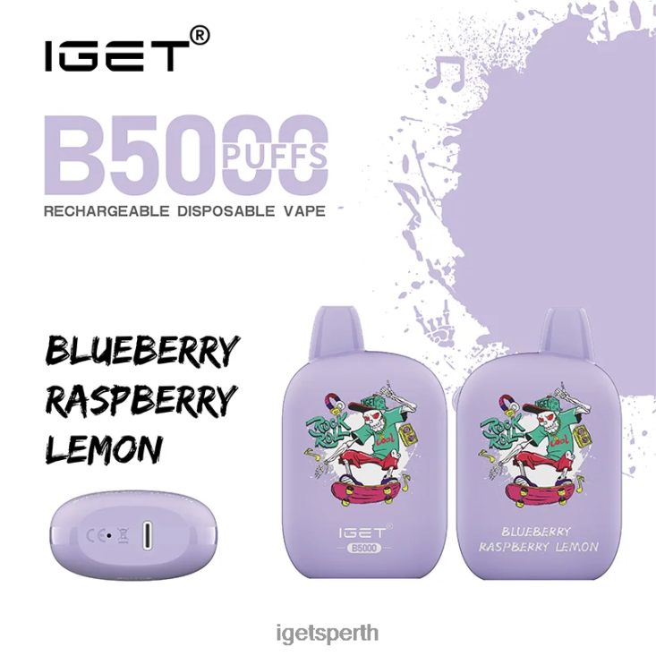 IGET B5000 40Z8308 Blueberry Raspberry Lemon