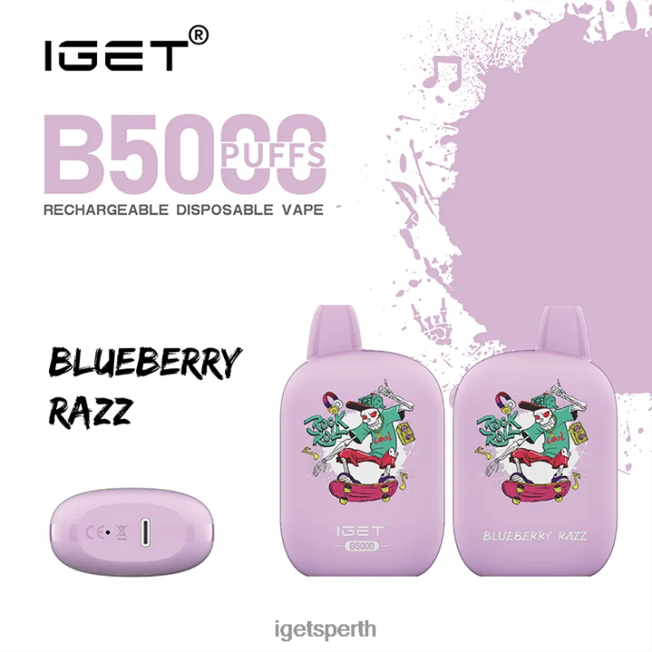 IGET B5000 40Z8310 Blueberry Razz