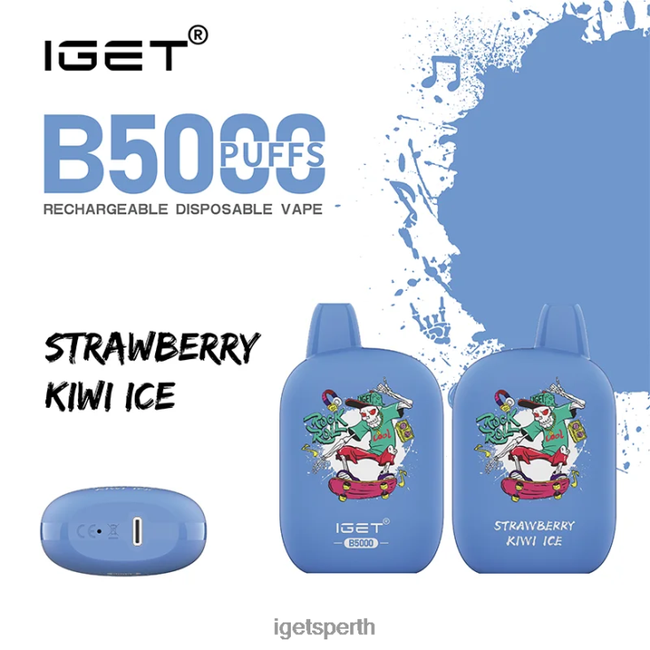 IGET B5000 40Z8314 Strawberry Kiwi Ice