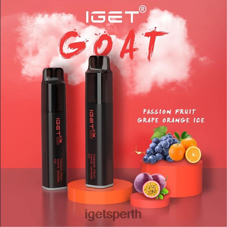 IGET GOAT - 5000 PUFFS 40Z8657 Passionfruit Grape Orange Ice