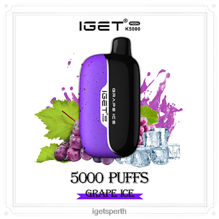 IGET Moon 5000 Puffs 40Z8214 Grape Ice