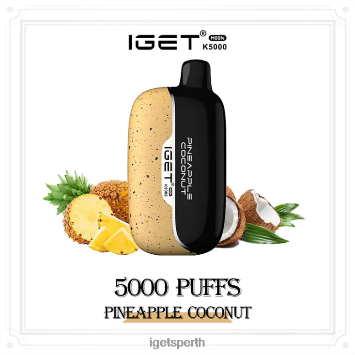 IGET Moon 5000 Puffs 40Z8226 Pineapple Coconut