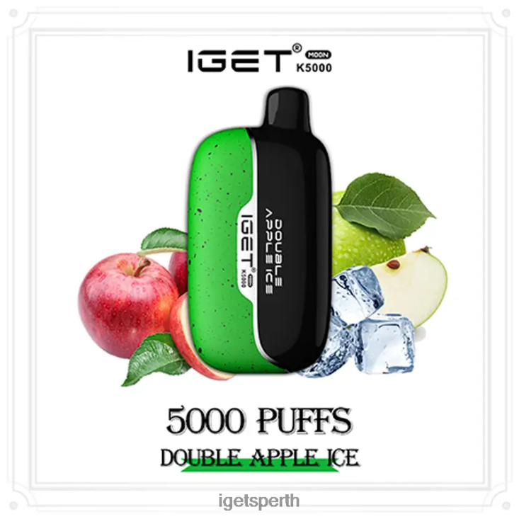 IGET Moon 5000 Puffs 40Z8229 Double Apple Ice