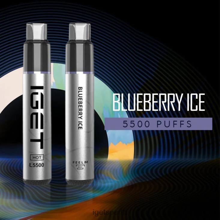 IGET HOT - 5500 PUFFS 40Z8522 Blueberry Ice