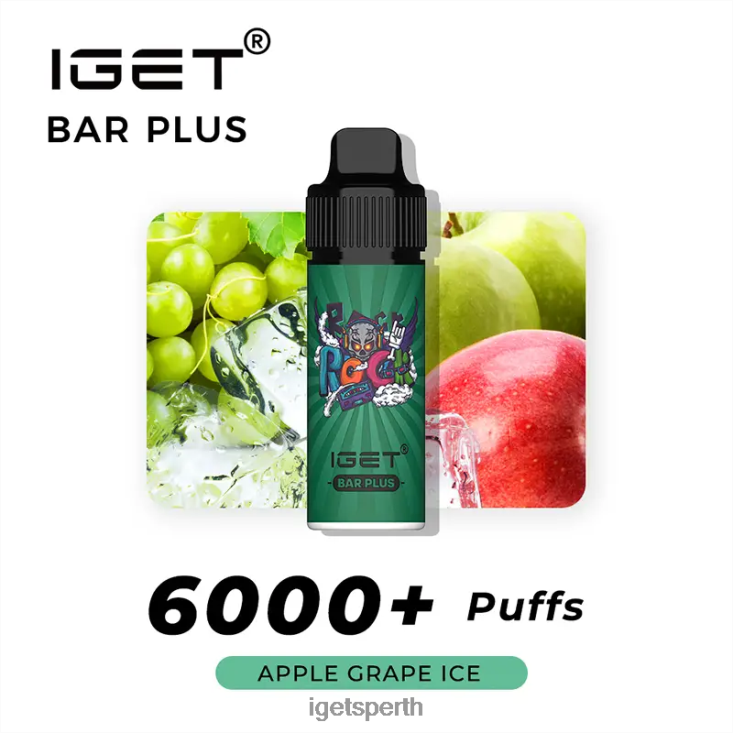 IGET BAR PLUS - 6000 PUFFS 40Z8591 Apple Grape Ice