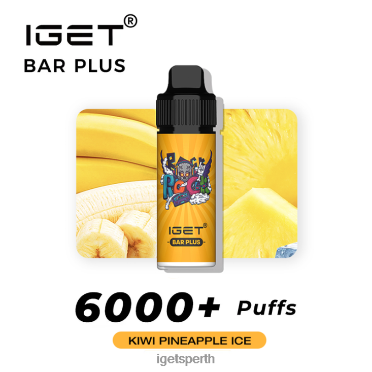 IGET Bar Plus 6000 Puffs 40Z8234 Kiwi Pineapple Ice
