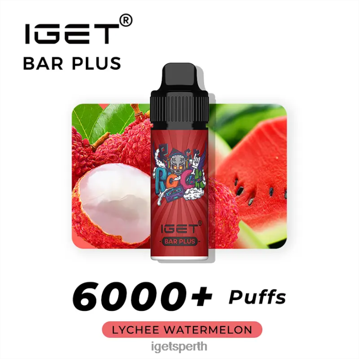 IGET Bar Plus 6000 Puffs 40Z8237 Lychee Watermelon