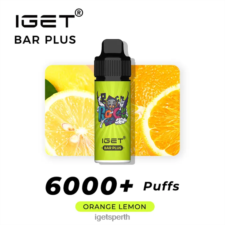 IGET Bar Plus 6000 Puffs 40Z8238 Orange Lemon