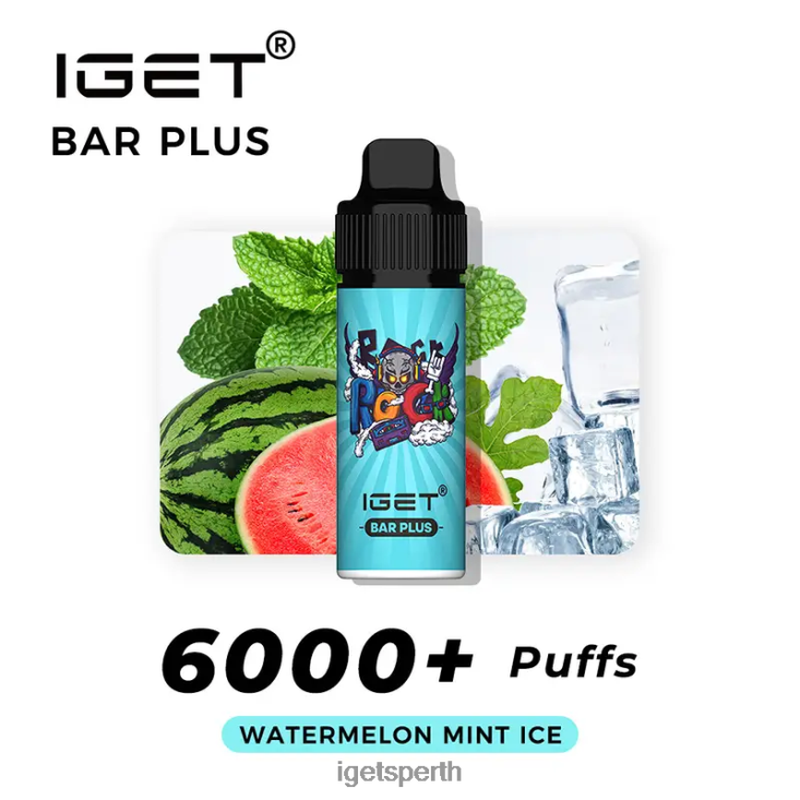 IGET Bar Plus 6000 Puffs 40Z8248 Watermelon Mint Ice