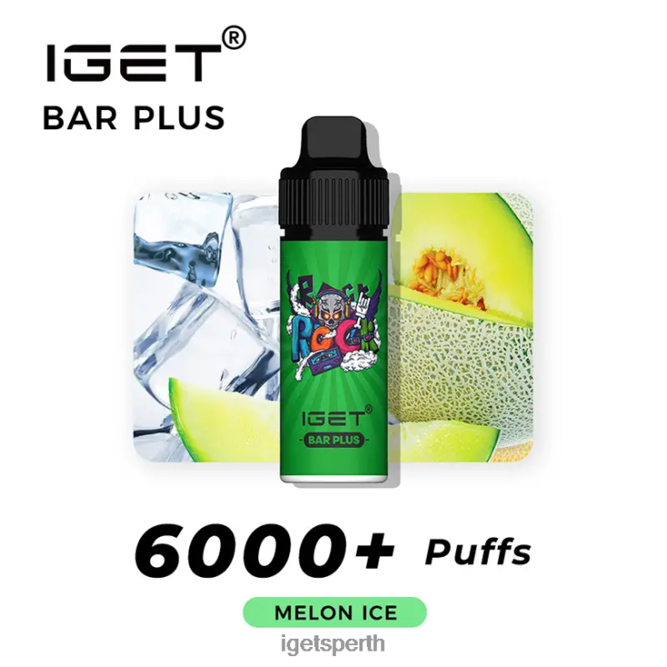 IGET Bar Plus 6000 Puffs 40Z8250 Melon Ice