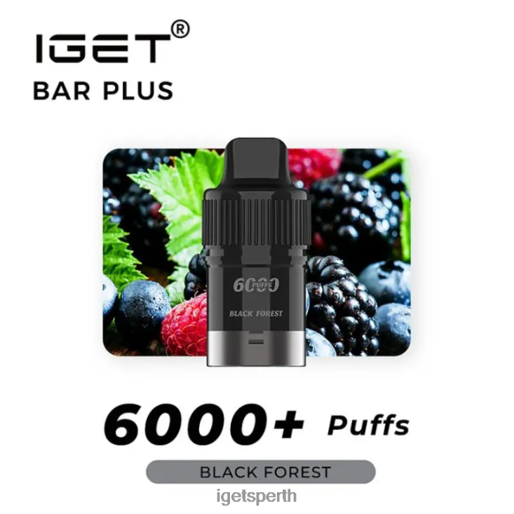 IGET Bar Plus Pod 6000 Puffs 40Z8265 Black Forest