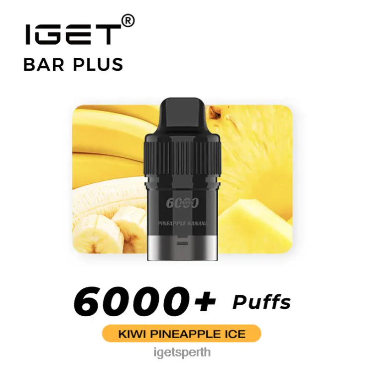 IGET Bar Plus Pod 6000 Puffs 40Z8270 Kiwi Pineapple Ice